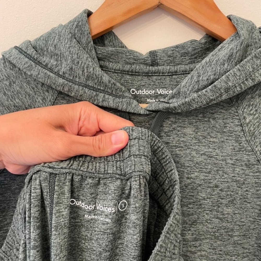 Outdoor Voices CloudKnit Sweats Set, Forest Green, Small